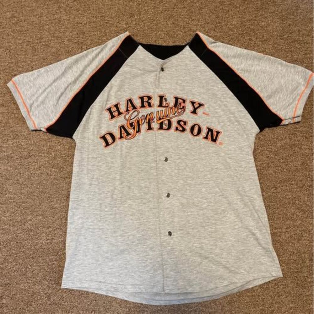 Harley davidson baseball XL button up